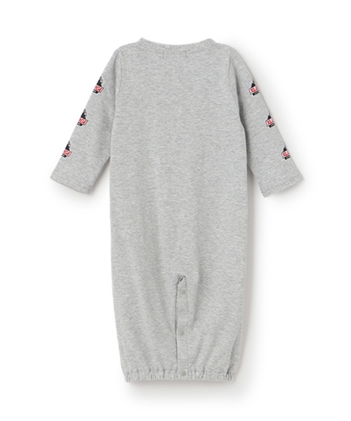 XLARGE KIDS（エクストララージキッズ）の「袖OGプリント長袖2WAYオール（ロンパース・キッズ・トップグレー/ブラック/グリーン・50-70cm）」の4枚目の写真