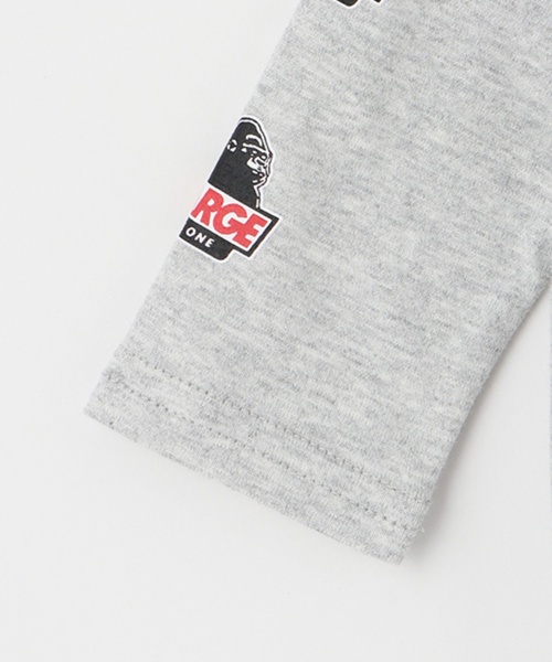 XLARGE KIDS（エクストララージキッズ）の「袖OGプリント長袖2WAYオール（ロンパース・キッズ・トップグレー/ブラック/グリーン・50-70cm）」の9枚目の写真