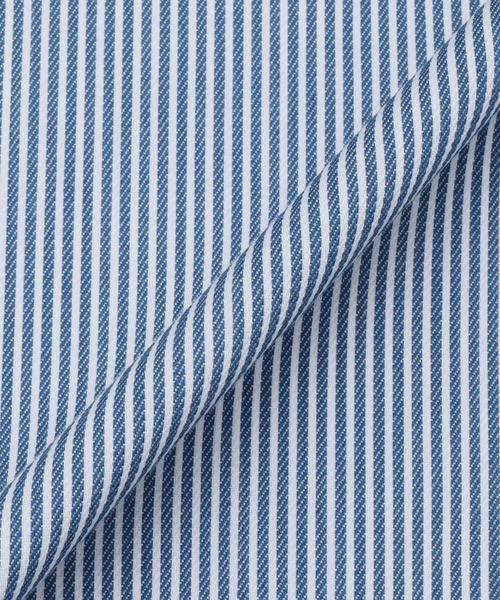 TOKYO SHIRTS(トウキョウシャツ)の「【超形態安定】形態安定ノンアイロン ボタンダウン 長袖ビジネスワイシャツ(ビジネスシャツ・メンズ・ブルー・首回り39cm-裄丈80cm/首回り39cm-裄丈84cm/首回り41cm-裄丈82cm/首回り41cm-裄丈86cm/首回り42cm-裄丈82cm/首回り42cm-裄丈86cm/首回り43cm-裄丈82cm/首回り43cm-裄丈86cm/首回り37cm-裄丈80cm/首回り37cm-裄丈84cm)」の5枚目の写真