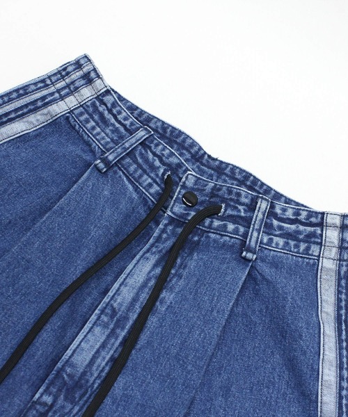 RNA（アールエヌエー）の「R4359 デニムトラックパンツ（デニムパンツ・レディース・インディゴブルー・MEDIUM）」の9枚目の写真