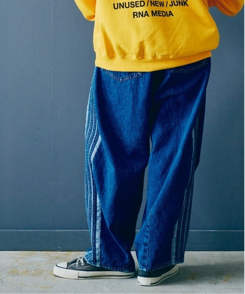 RNA（アールエヌエー）の「R4359 デニムトラックパンツ（デニムパンツ・レディース・インディゴブルー・MEDIUM）」の22枚目の写真