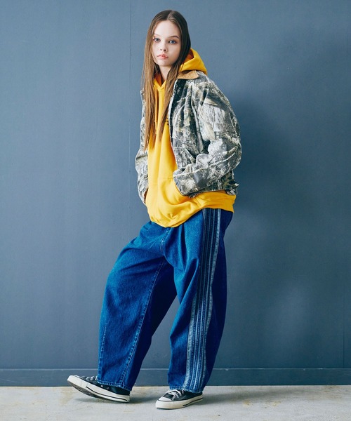 セール】R4359 デニムトラックパンツ（デニムパンツ）｜RNA（アール