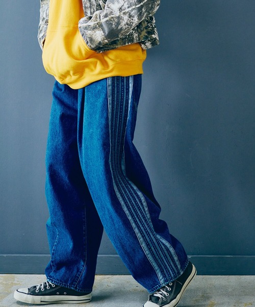 RNA（アールエヌエー）の「R4359 デニムトラックパンツ（デニムパンツ・レディース・インディゴブルー・MEDIUM）」の21枚目の写真