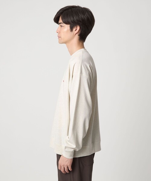 DANTON(ダントン)の「<DANTON>スウェット Tシャツ(Tシャツ/カットソー・メンズ・ダークグレー/ダークブラウン/ナチュラル・L/S/M)」の4枚目の写真