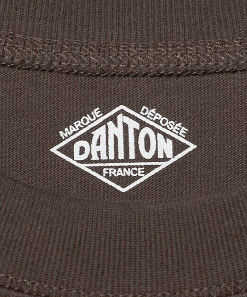 DANTON(ダントン)の「<DANTON>スウェット Tシャツ(Tシャツ/カットソー・メンズ・ダークグレー/ダークブラウン/ナチュラル・L/S/M)」の7枚目の写真