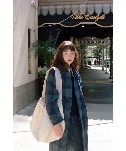 美品 BEAMS BOY エルボーパッチ ウール カルゼ コート ネイビー ✨美品✨BEAMS BOY エルボーパッチ ウール カルゼ コート