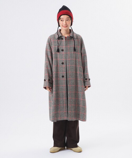 BEAMS BOY（ビームスボーイ）の「ハリス バルマカン コート（ステンカラーコート・レディース・ブラック/ネイビー・1/2）」の5枚目の写真