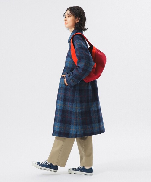 BEAMS BOY（ビームスボーイ）の「ハリス バルマカン コート（ステンカラーコート・レディース・ブラック/ネイビー・1/2）」の15枚目の写真