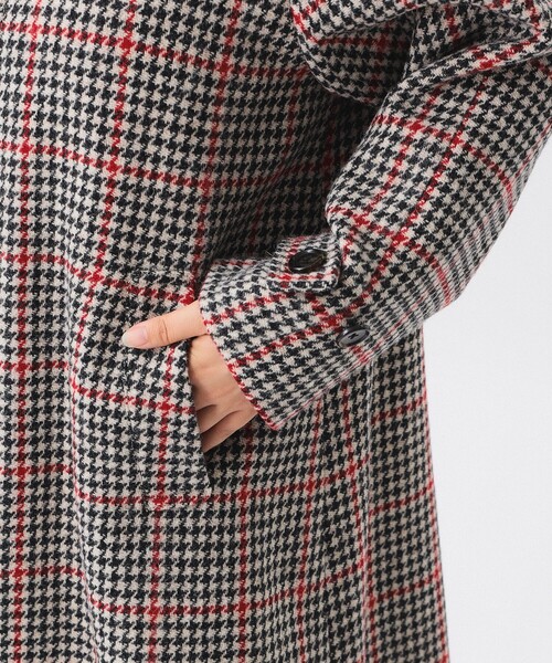 BEAMS BOY（ビームスボーイ）の「ハリス バルマカン コート（ステンカラーコート・レディース・ブラック/ネイビー・1/2）」の22枚目の写真