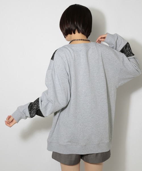 PAGEBOY（ページボーイ）の「レースキリカエスウェット（スウェット・レディース・ブラック/グレー/ターコイズブルー・FREE）」の19枚目の写真