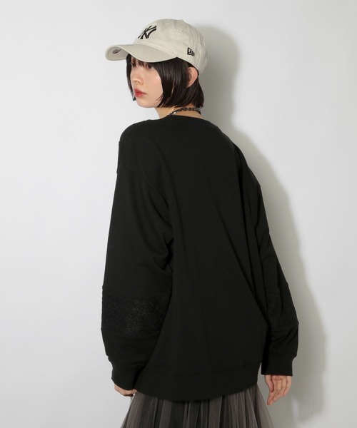 PAGEBOY（ページボーイ）の「レースキリカエスウェット（スウェット・レディース・ブラック/グレー/ターコイズブルー・FREE）」の9枚目の写真