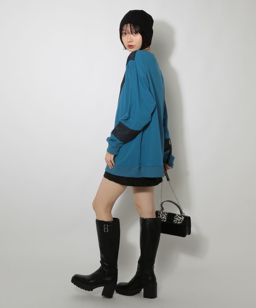 PAGEBOY（ページボーイ）の「レースキリカエスウェット（スウェット・レディース・ブラック/グレー/ターコイズブルー・FREE）」の22枚目の写真