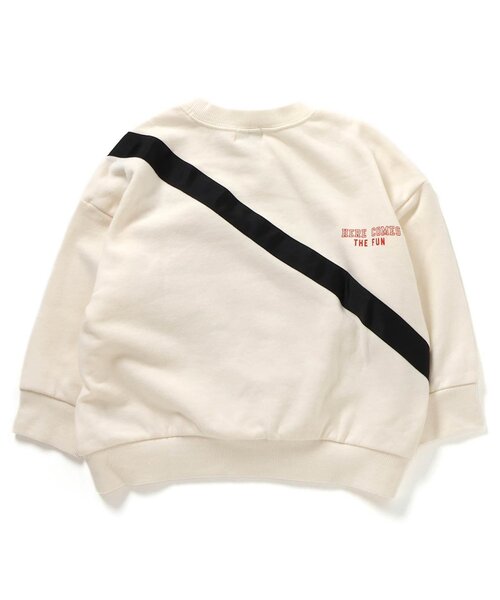 F.O.KIDS（エフオーキッズ）の「【ジュニア対応】ボディバッグドッキングトレーナー（スウェット・キッズ・チャコール/レインボー/アイボリー・80/90/100/110/120/130/140）」の9枚目の写真