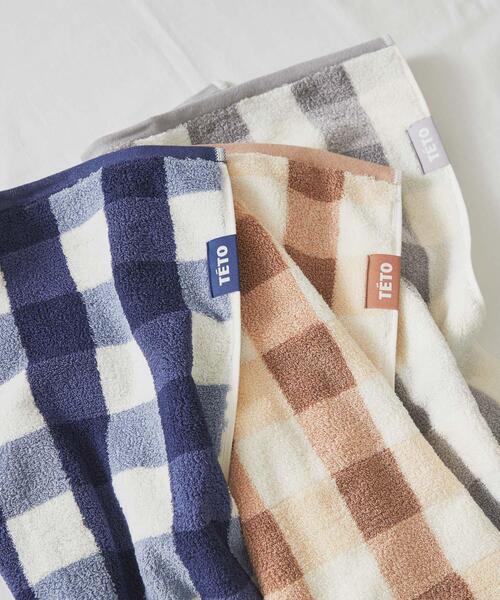 SMELLY（スメリー）の「TETO　SUPIMA COTTON FACETOWEL（ハンカチ/ハンドタオル・レディース・ベージュ/グレー/ネイビー・-）」の8枚目の写真