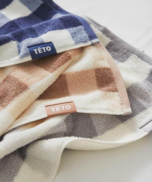 SMELLY（スメリー）の「TETO　SUPIMA COTTON FACETOWEL（ハンカチ/ハンドタオル・レディース・ベージュ/グレー/ネイビー・-）」の9枚目の写真