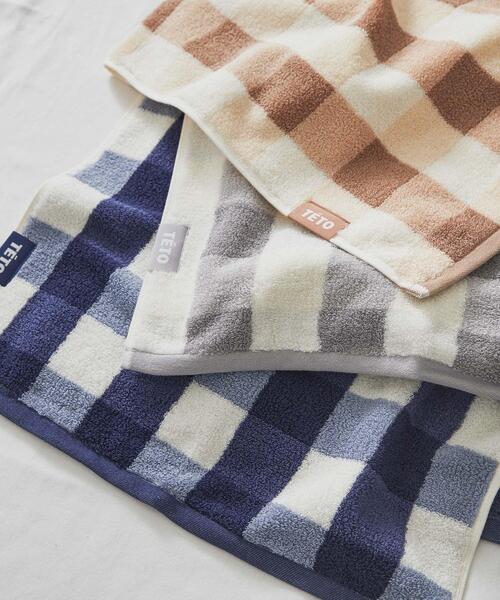SMELLY（スメリー）の「TETO　SUPIMA COTTON FACETOWEL（ハンカチ/ハンドタオル・レディース・ベージュ/グレー/ネイビー・-）」の10枚目の写真