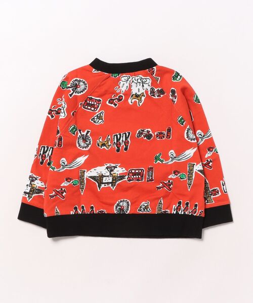 HAKKA KIDS(ハッカキッズ)の「ロンドンプリントオーバーサイズトレーナー(Tシャツ/カットソー・キッズ・レッド/サックスブルー・100cm/110cm/120cm/130cm)」の3枚目の写真