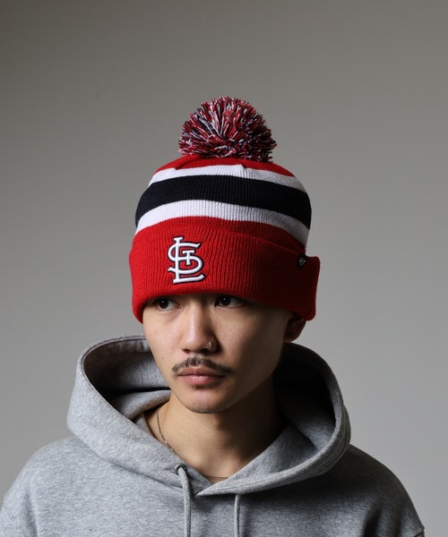 '47（フォーティーセブン）の「MLB公認 ’47BRAND 刺繍 カフニットキャップ（ニットキャップ/ビーニー・レディース・レッド・FREE）」の12枚目の写真