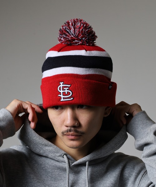 '47（フォーティーセブン）の「MLB公認 ’47BRAND 刺繍 カフニットキャップ（ニットキャップ/ビーニー・レディース・レッド・FREE）」の13枚目の写真