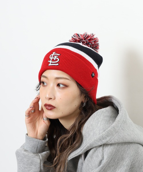 '47（フォーティーセブン）の「MLB公認 ’47BRAND 刺繍 カフニットキャップ（ニットキャップ/ビーニー・レディース・レッド・FREE）」の10枚目の写真