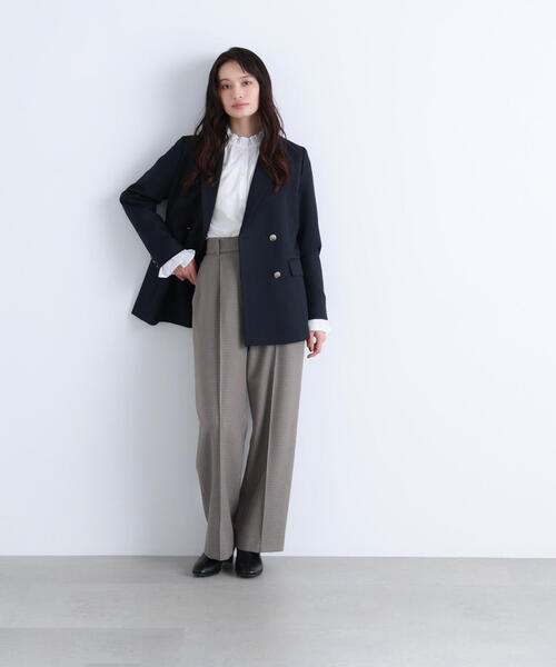 NATURAL BEAUTY BASIC（ナチュラルビューティーベーシック）の「◇【Oggi掲載】フリルカフスハイネックブラウス（シャツ/ブラウス・レディース・ホワイト系その他/ブラック系その他/オフホワイト・FREE）」の6枚目の写真