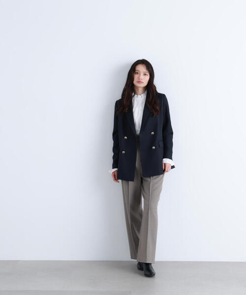 NATURAL BEAUTY BASIC（ナチュラルビューティーベーシック）の「◇【Oggi掲載】フリルカフスハイネックブラウス（シャツ/ブラウス・レディース・ホワイト系その他/ブラック系その他/オフホワイト・FREE）」の8枚目の写真