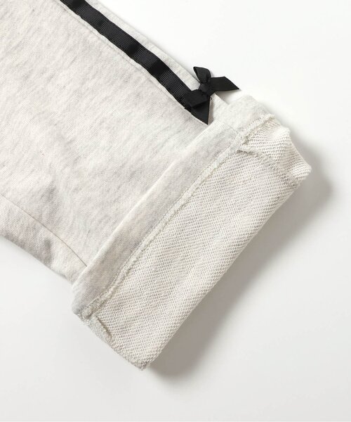 BREEZE(ブリーズ)の「【WEB限定/ジュニア対応】リボンラインパンツ(セットアップ可)(スウェットパンツ・キッズ・ブラック/アイボリー・90/100/110/120/130/140)」の9枚目の写真