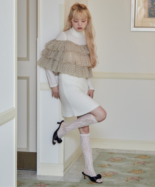 etre loin(エトルワン)の「Shaggy mini skirt(スカート・レディース・ピンクベージュ/ラベンダー/ホワイト・M)」の11枚目の写真