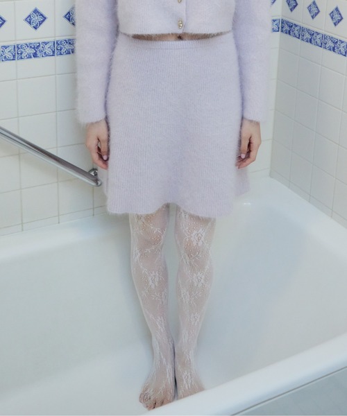 etre loin(エトルワン)の「Shaggy mini skirt(スカート・レディース・ピンクベージュ/ラベンダー/ホワイト・M)」の17枚目の写真