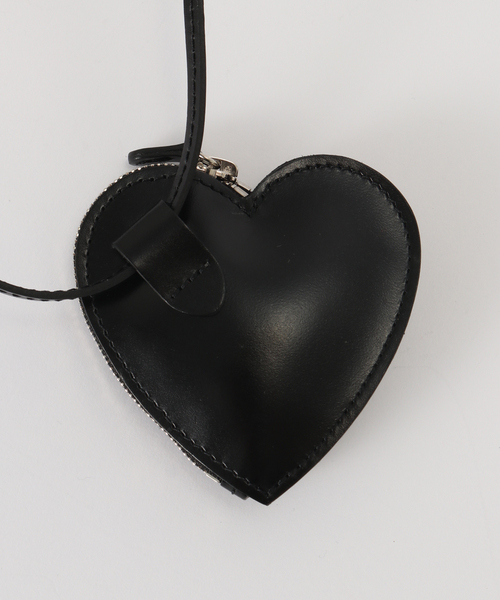 セール】JANE SMITH/ジェーンスミス COW LEATHER STUDS HEART COIN