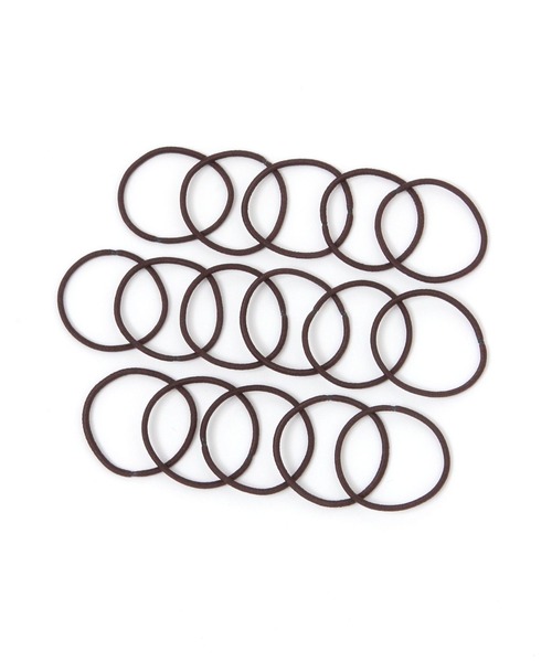 LAKOLE（ラコレ）の「【16個セット】リングヘアゴムセット / 599598（ヘアゴム・レディース・ブラック/ブラウン・FREE）」の2枚目の写真