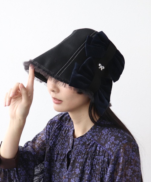 セール】【バラ色の帽子】ランプシェードクロシェ（ニットキャップ