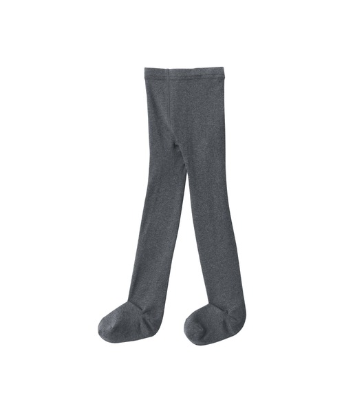 無印良品（ムジルシリョウヒン）の「キッズ　足なり直角　かかとに合う　タイツ（タイツ/ストッキング・キッズ・チャコールグレー/ブラック・150/140/130/120/110）」の2枚目の写真