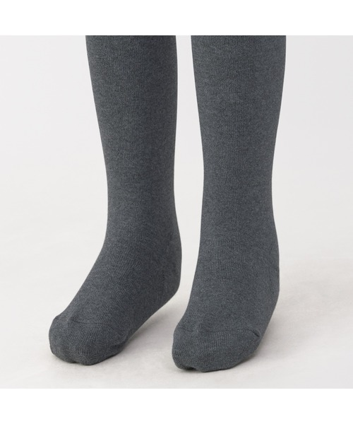 無印良品（ムジルシリョウヒン）の「キッズ　足なり直角　かかとに合う　タイツ（タイツ/ストッキング・キッズ・チャコールグレー/ブラック・150/140/130/120/110）」の12枚目の写真