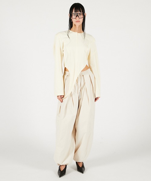 PRANK PROJECT（プランクプロジェクト）の「【Pre-Order】パッファーイージーパンツ / Puffer Easy Pants（その他パンツ・レディース・アイボリー/ブラック・36/38）」の5枚目の写真