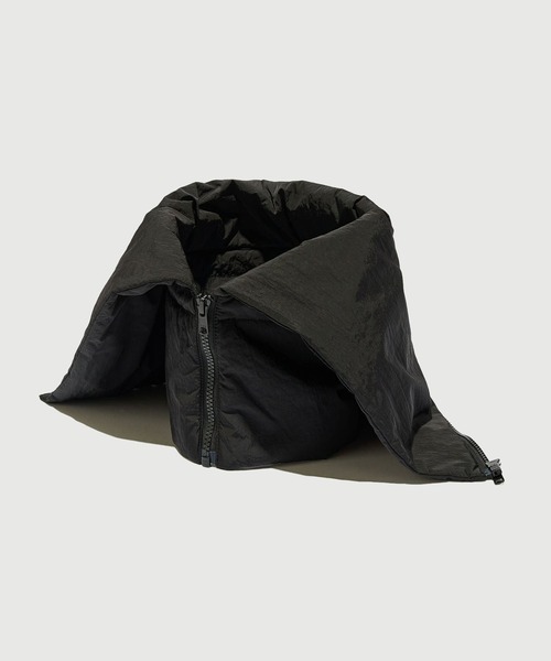 新品タグ付きザノースフェイスパープルレーベルダウンマフラー黒 THE NORTH FACE PURPLE LABEL/ザノースフェイスパープルレーベル