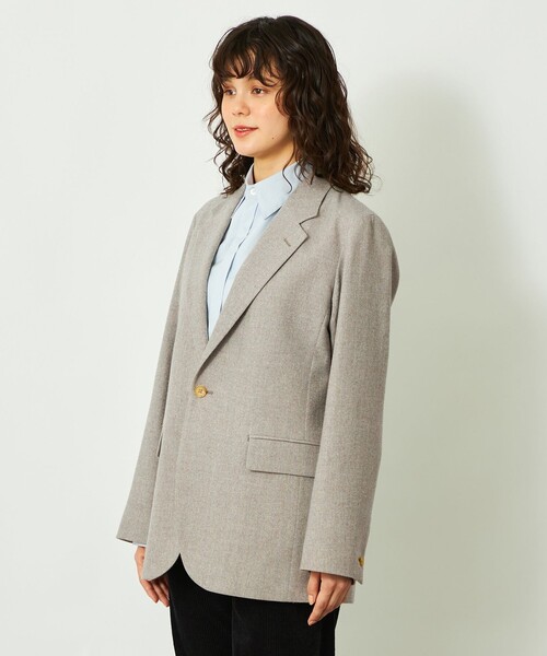 MACKINTOSH PHILOSOPHY（ﾏｯｷﾝﾄｯｼｭ ﾌｨﾛｿﾌｨｰ）の「GREY LABEL ウールシングルジャケット（テーラードジャケット・レディース・ダークネイビー/グレー系その他・6/2）」の7枚目の写真