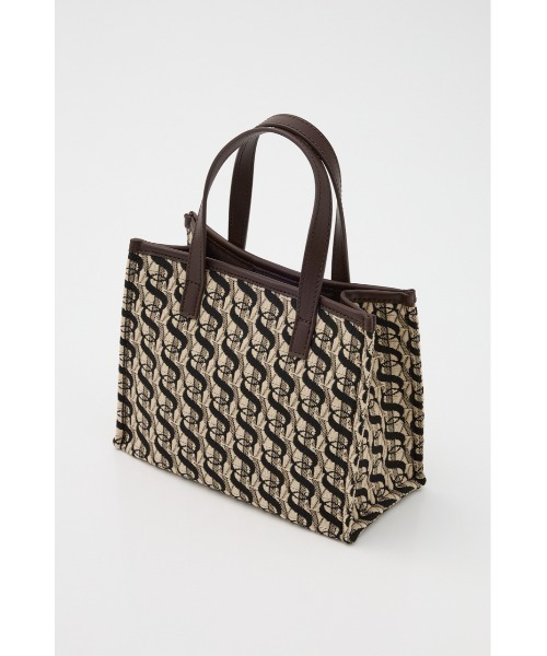 SLY(スライ)の「MONOGRAM JQ TOTE BAG/S モノグラム ジャガード トートバック エス(ショルダーバッグ・レディース・ブラウン・FREE)」の5枚目の写真