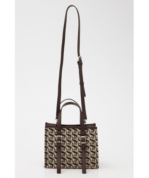 SLY(スライ)の「MONOGRAM JQ TOTE BAG/S モノグラム ジャガード トートバック エス(ショルダーバッグ・レディース・ブラウン・FREE)」の6枚目の写真