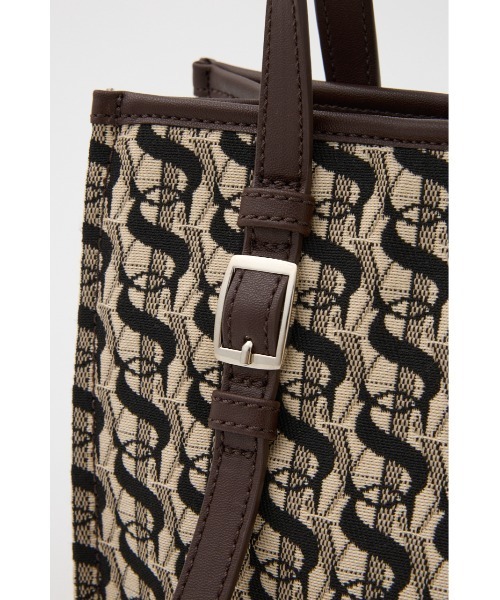 SLY(スライ)の「MONOGRAM JQ TOTE BAG/S モノグラム ジャガード トートバック エス(ショルダーバッグ・レディース・ブラウン・FREE)」の7枚目の写真