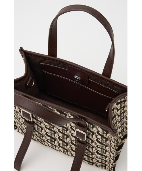 SLY(スライ)の「MONOGRAM JQ TOTE BAG/S モノグラム ジャガード トートバック エス(ショルダーバッグ・レディース・ブラウン・FREE)」の9枚目の写真