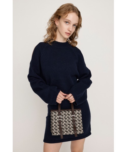 SLY(スライ)の「MONOGRAM JQ TOTE BAG/S モノグラム ジャガード トートバック エス(ショルダーバッグ・レディース・ブラウン・FREE)」の10枚目の写真