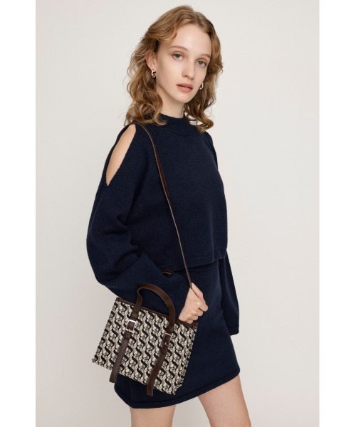 SLY(スライ)の「MONOGRAM JQ TOTE BAG/S モノグラム ジャガード トートバック エス(ショルダーバッグ・レディース・ブラウン・FREE)」の11枚目の写真