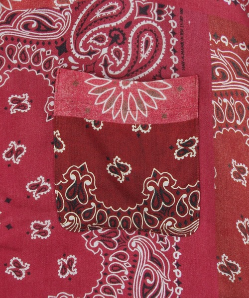 styles(スタイルス)の「TOLQ HAV-A-HANK Open Collar Print Shirt S/S 25-1209(シャツ/ブラウス・メンズ・レッド/ブラック・3)」の8枚目の写真