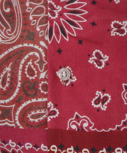 styles(スタイルス)の「TOLQ HAV-A-HANK Open Collar Print Shirt S/S 25-1209(シャツ/ブラウス・メンズ・レッド/ブラック・3)」の9枚目の写真