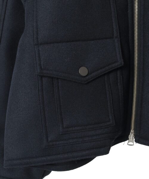 CURRENTAGE(カレンテージ)の「【CURRENTAGE/カレンテージ】Bonded short coat(その他アウター・レディース・チェック/ネイビー・2/1)」の7枚目の写真