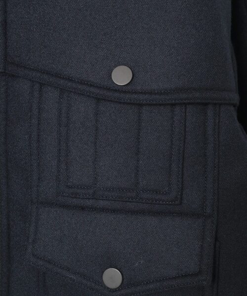 CURRENTAGE(カレンテージ)の「【CURRENTAGE/カレンテージ】Bonded short coat(その他アウター・レディース・チェック/ネイビー・2/1)」の9枚目の写真