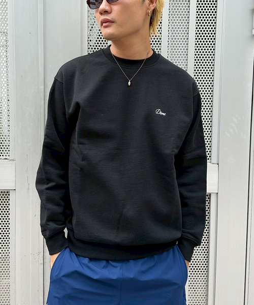 Dime/ダイム】 CURSIVE SMALL LOGO CREWNECK（スウェット）｜DIME
