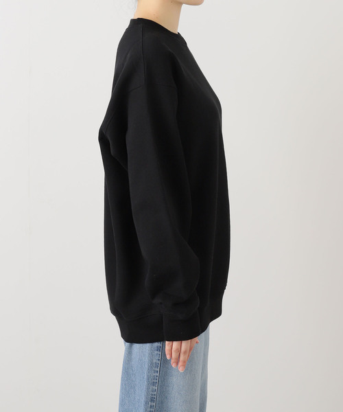DIME（ダイム）の「【Dime/ダイム】 CURSIVE SMALL LOGO CREWNECK（スウェット・レディース・チャコールグレー/ブラック・SMALL/MEDIUM）」の12枚目の写真