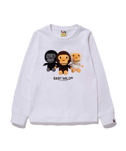 A BATHING APE BABY MILO ロングスリーブTシャツ BABY MILO PHOTO LS TEE（Tシャツ/カットソー）｜A BATHING APE（ア